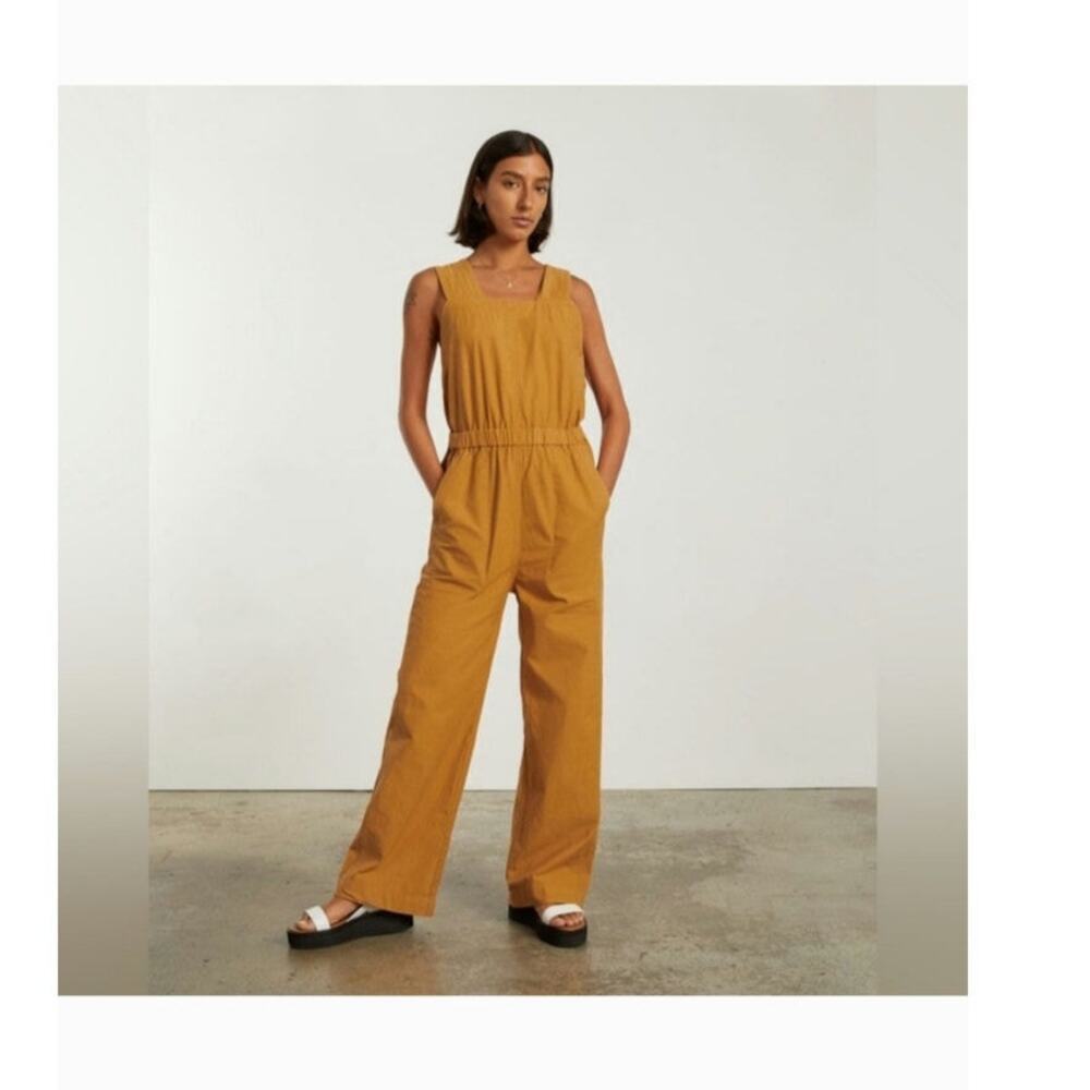 Everlane The Fatigue Apron Sleeveless Linen Jumpsuit Size: 2
